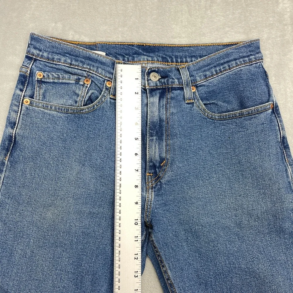 Levi's Jeans Mens 31x32 Blue Denim 527 Stretch Americana Slim Bootcut Grunge